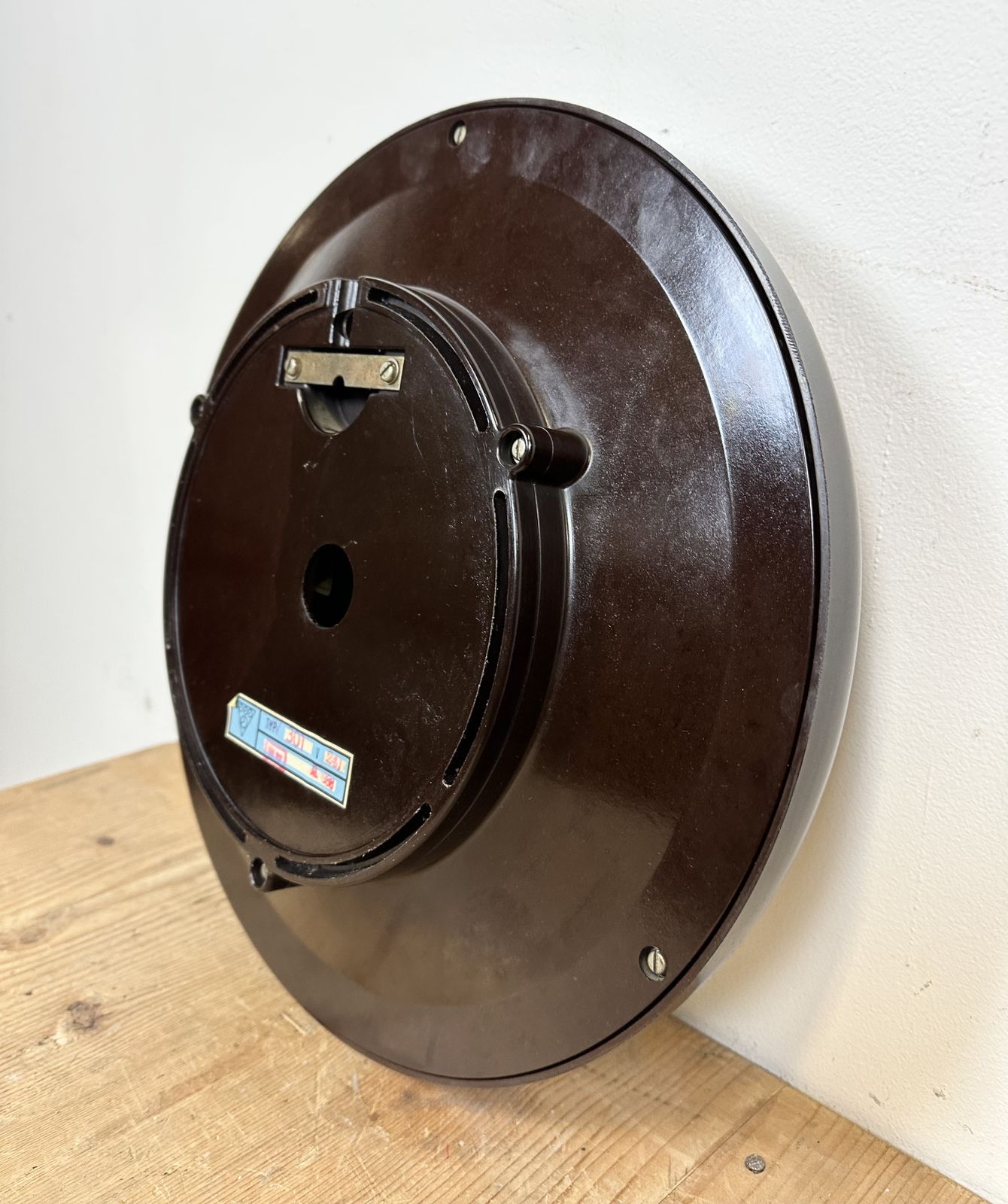 279.0 Industrial Bakelite Factory Wall Clock From Pragotron, 1970s  6x photo