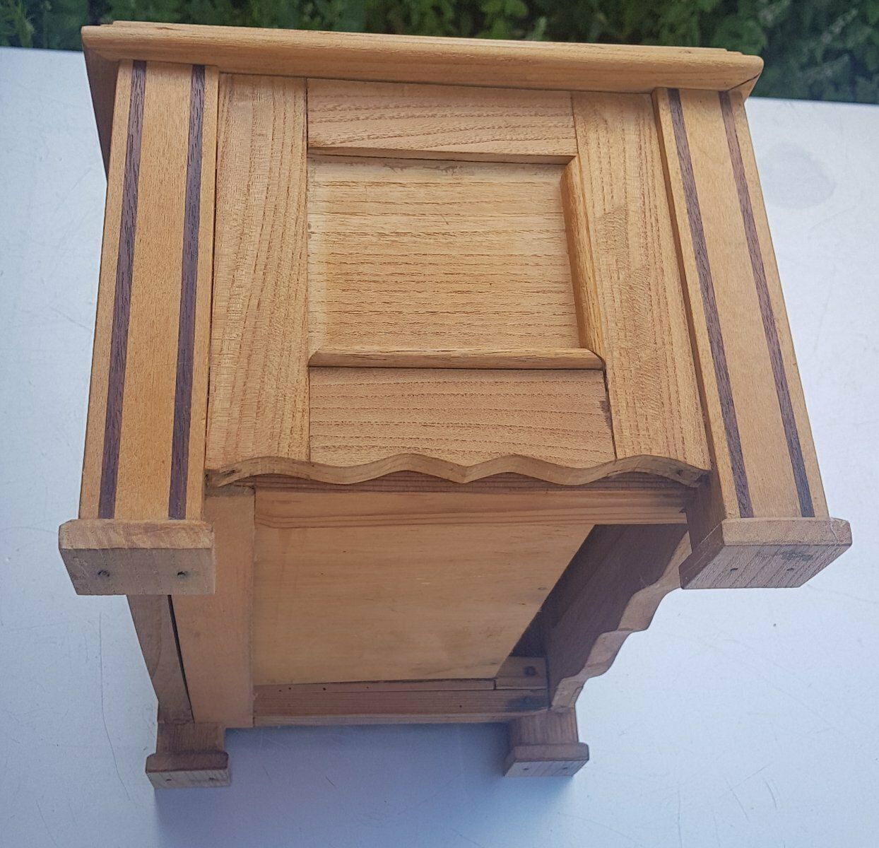 Antique Wooden Box With Secret Compartment photo Furniture