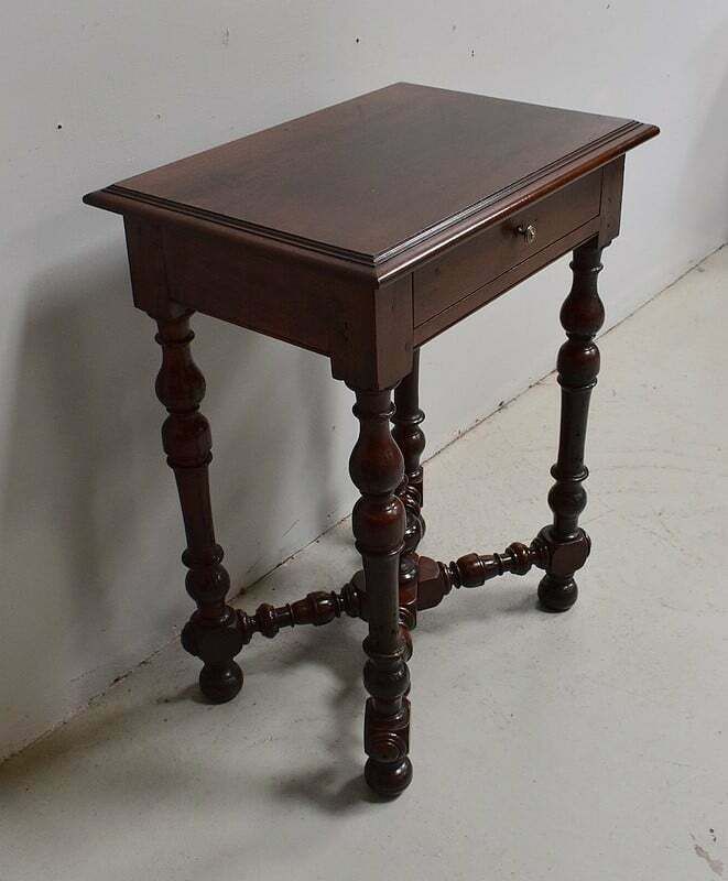 Small Table In Solid Walnut, Louis XIV Style   1st Part Of The 19th Century photo furniture