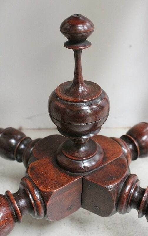 photo furniture Small Table In Solid Walnut, Louis XIV Style   1st Part Of The 19th Century