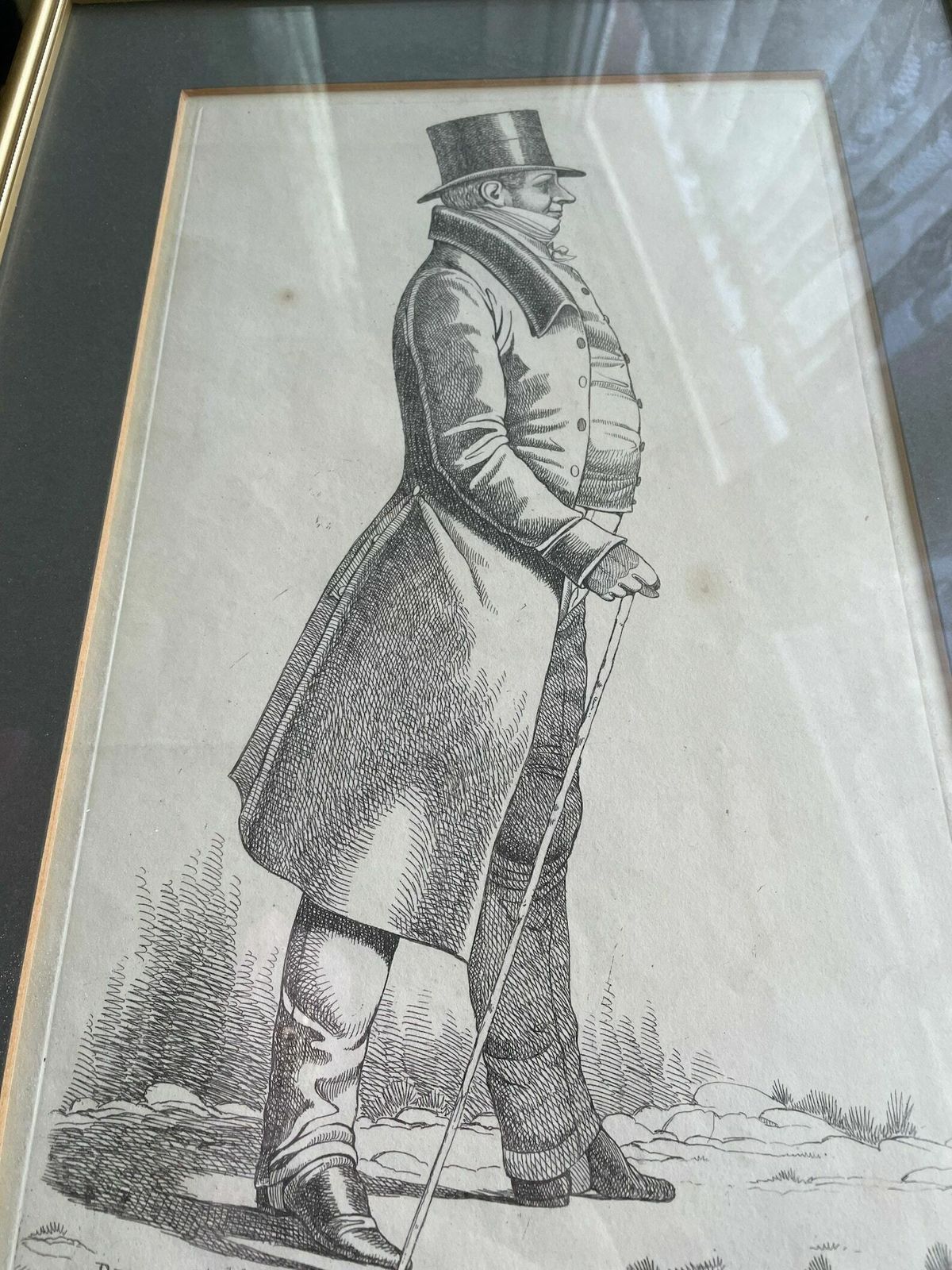 Charles Manners Sutton 1st Viscount Canterbury Elegant Manners Richard Dighton Hand Coloured Etching Antique photo Art