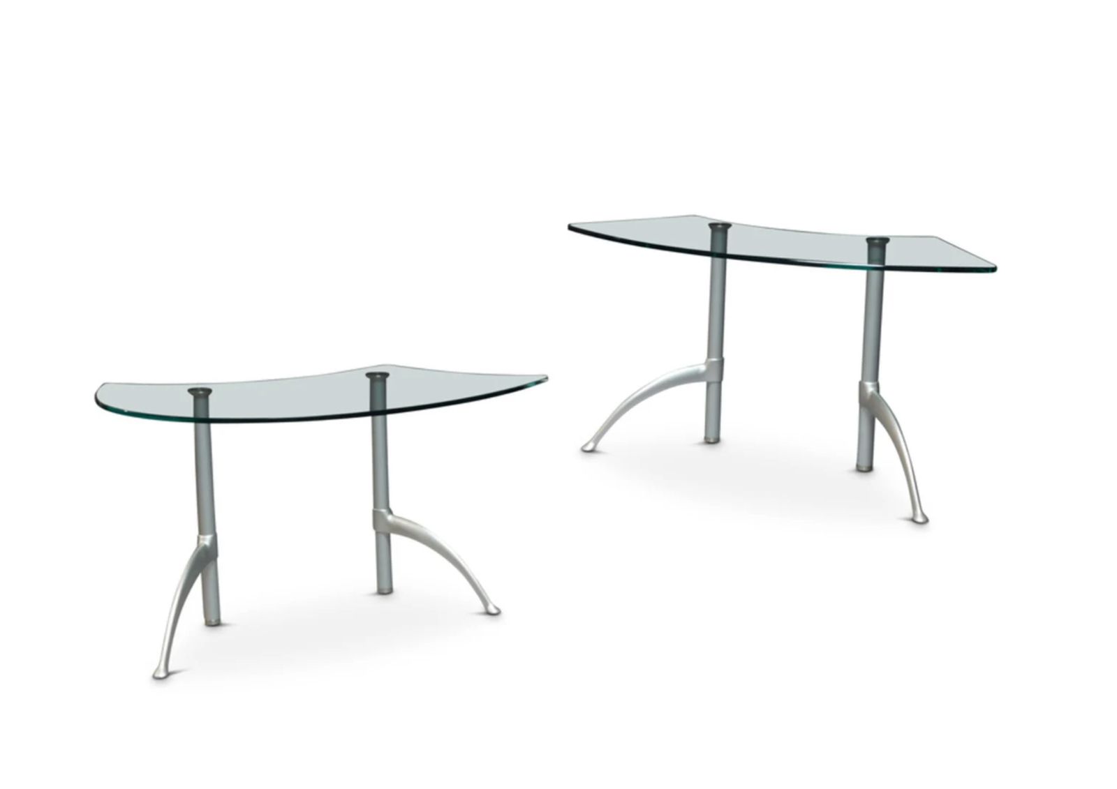 Designer Table By German Brand Rolf Benz Glass And Modernist Glazed Two Tables In Stock Price Per Item Made In Germany Ol