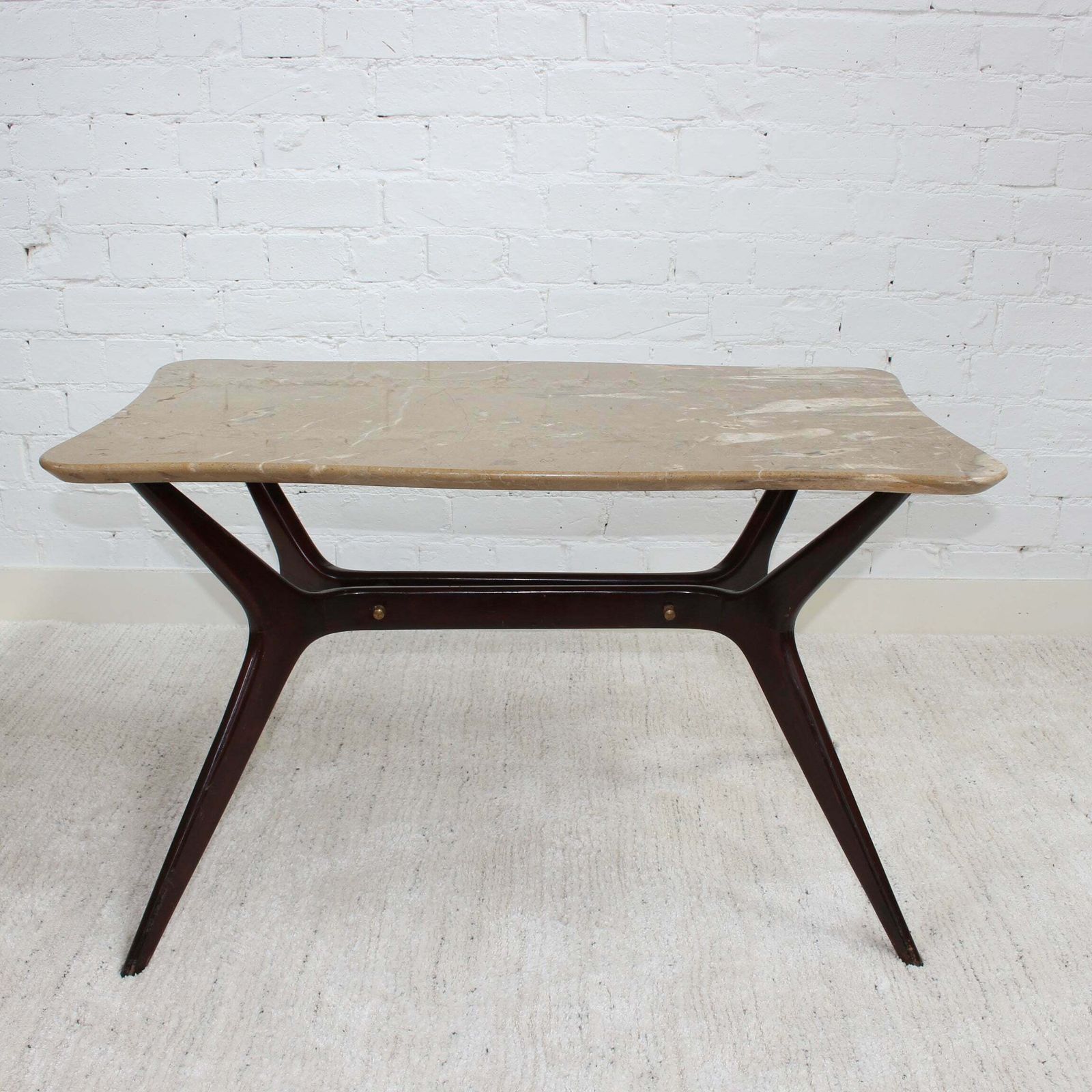 Mid Century Italian Coffee Table With Marble Top (Circa 1950s) photo 1350.0