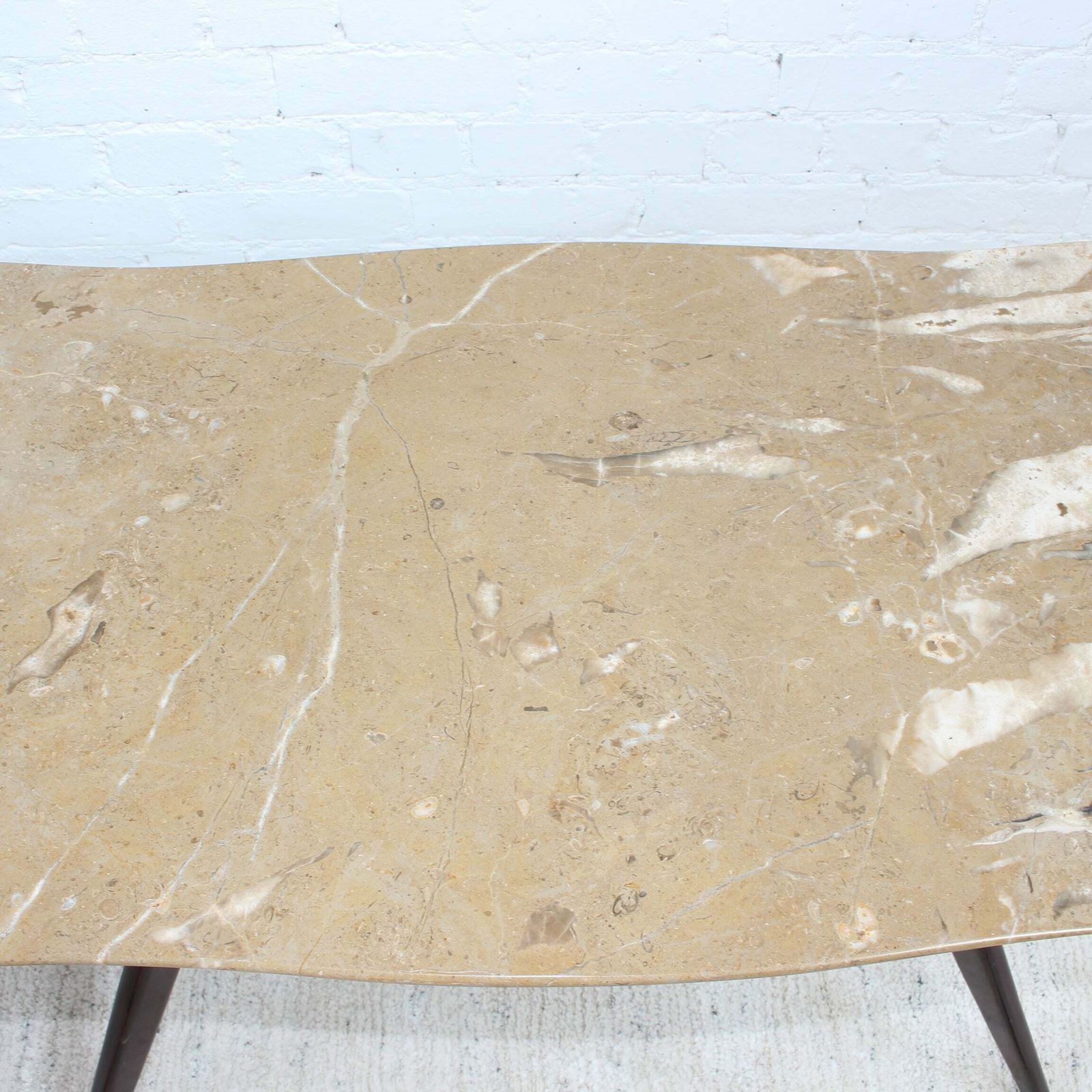 Furniture Mid Century Italian Coffee Table With Marble Top (Circa 1950s) photo
