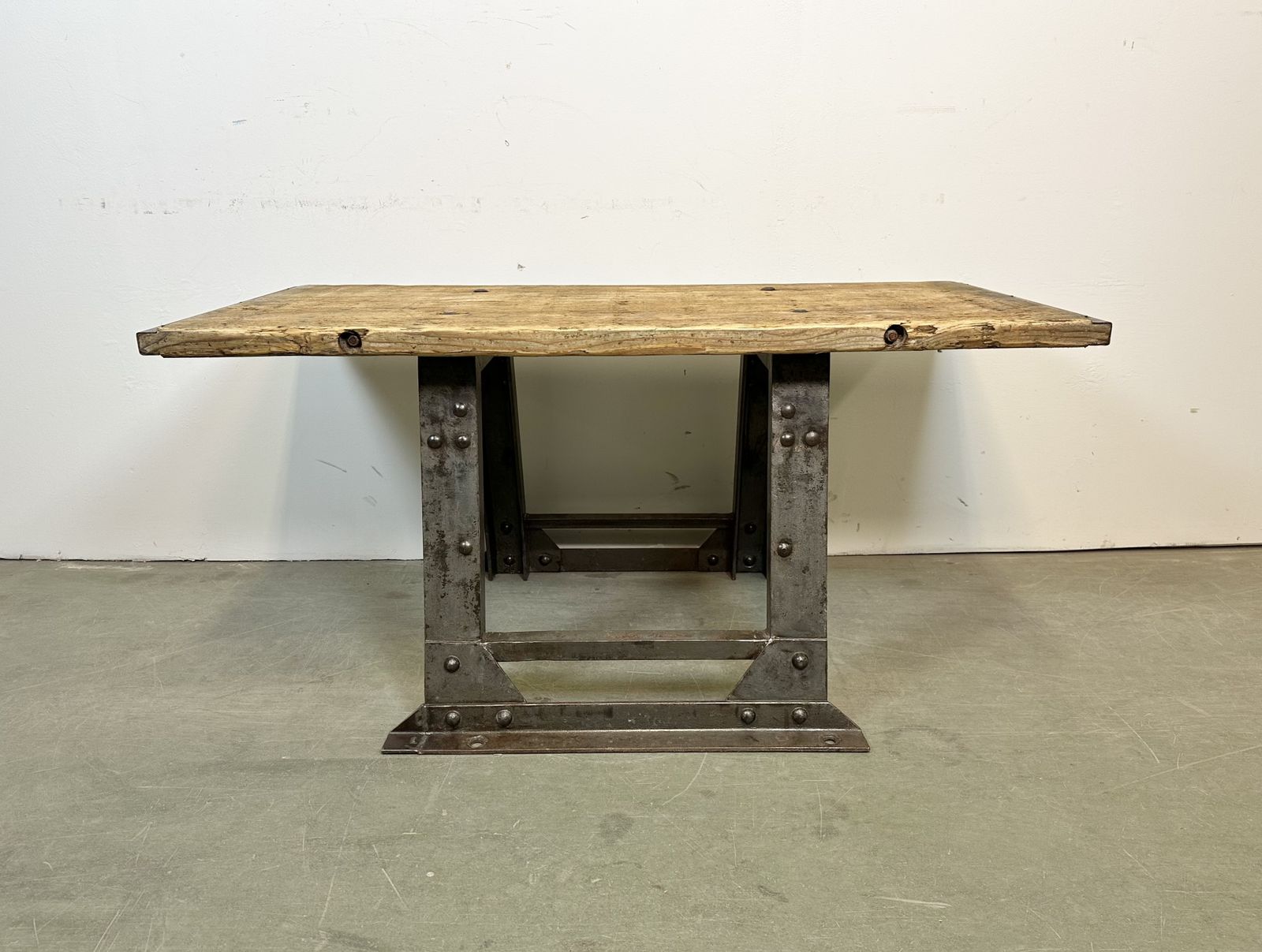 photo for sale Industrial Riveted Coffee Table, 1960s