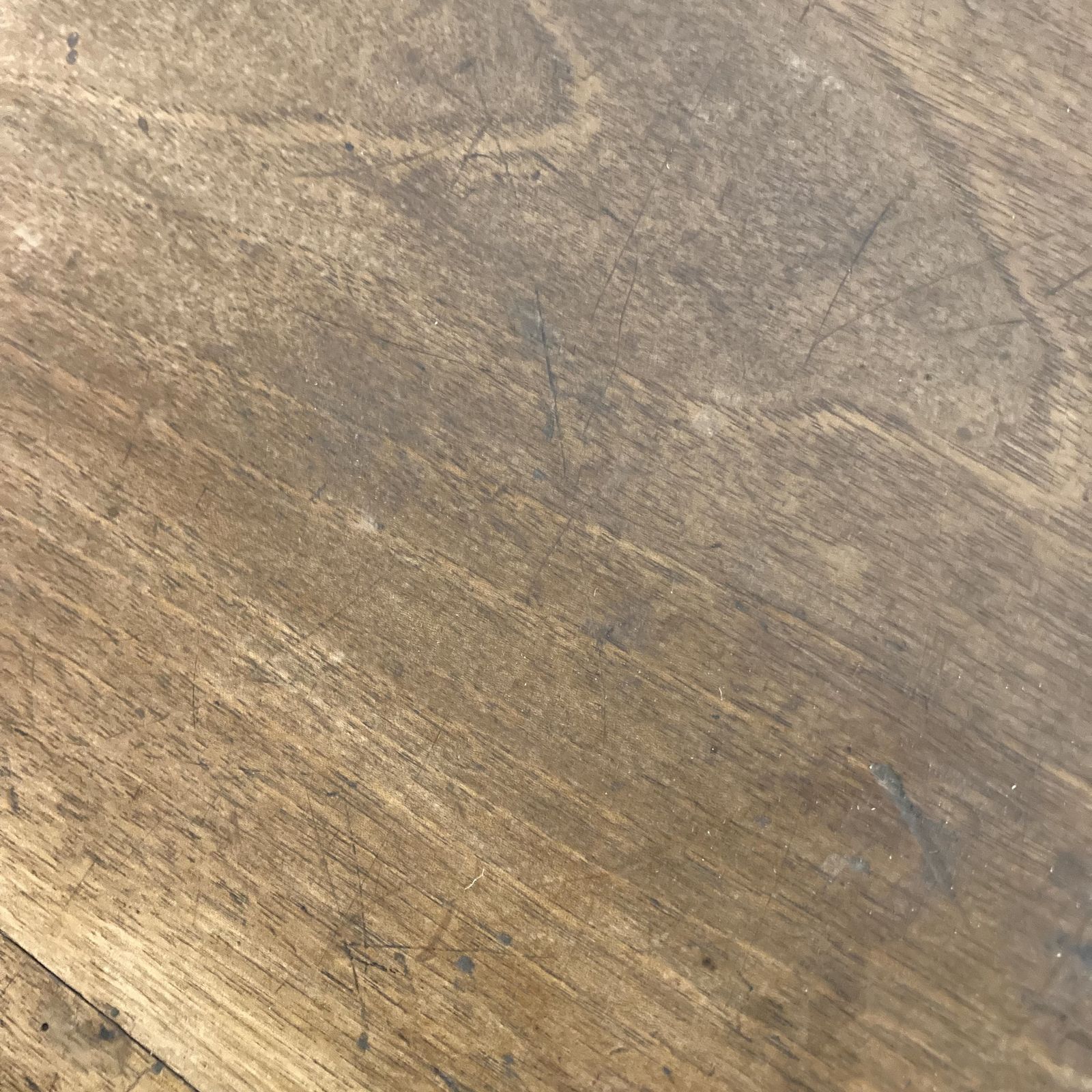 An Unusual Style, 19th Century French Walnut Serving Table, Four Tapered And Block Legs With Ebonised Decoration. Two Large Drawers With Later Handles photo furniture
