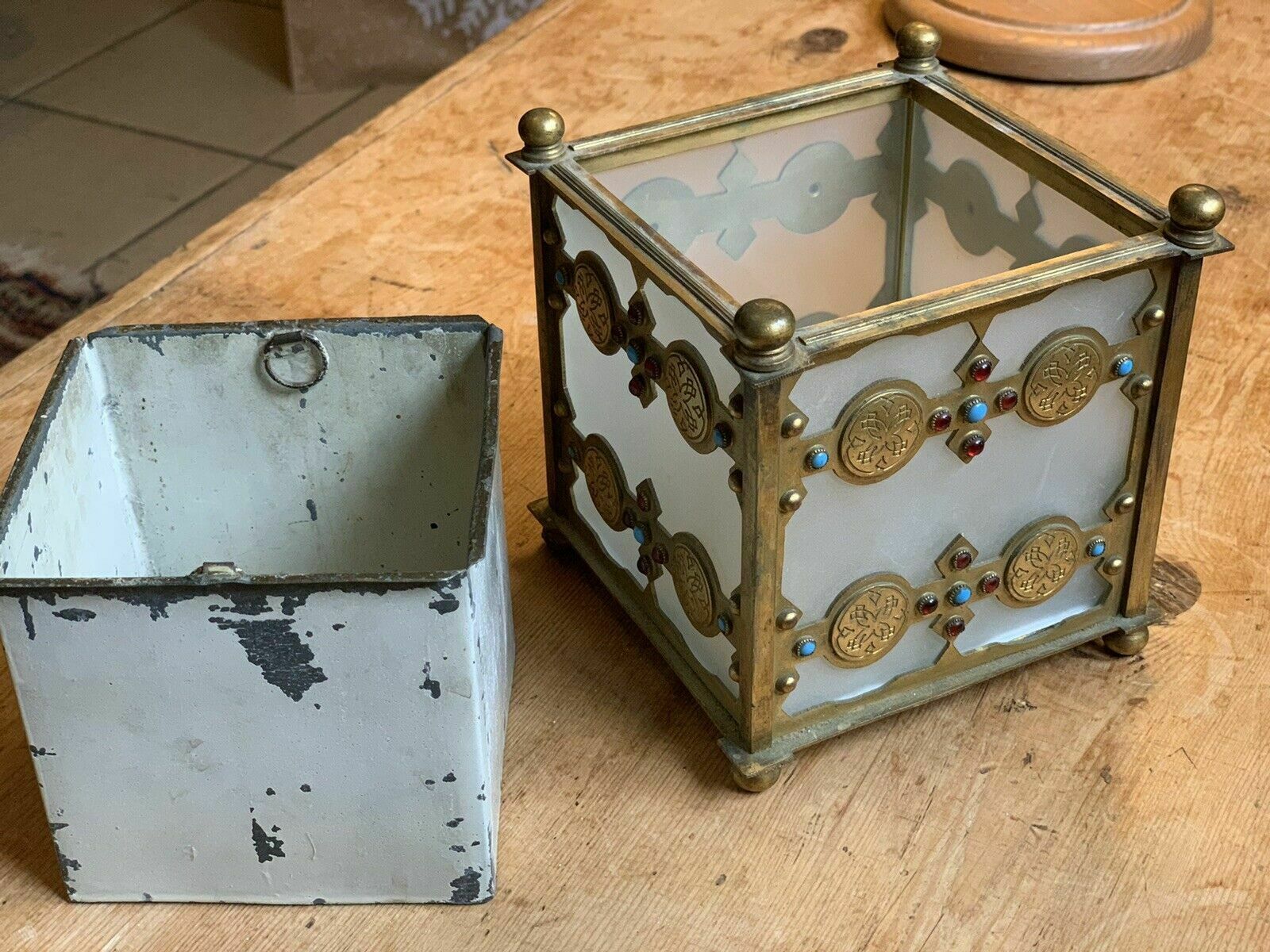 photo furniture Small French Arts And Crafts Jardiniere From Lahoche And Pannier, Paris.