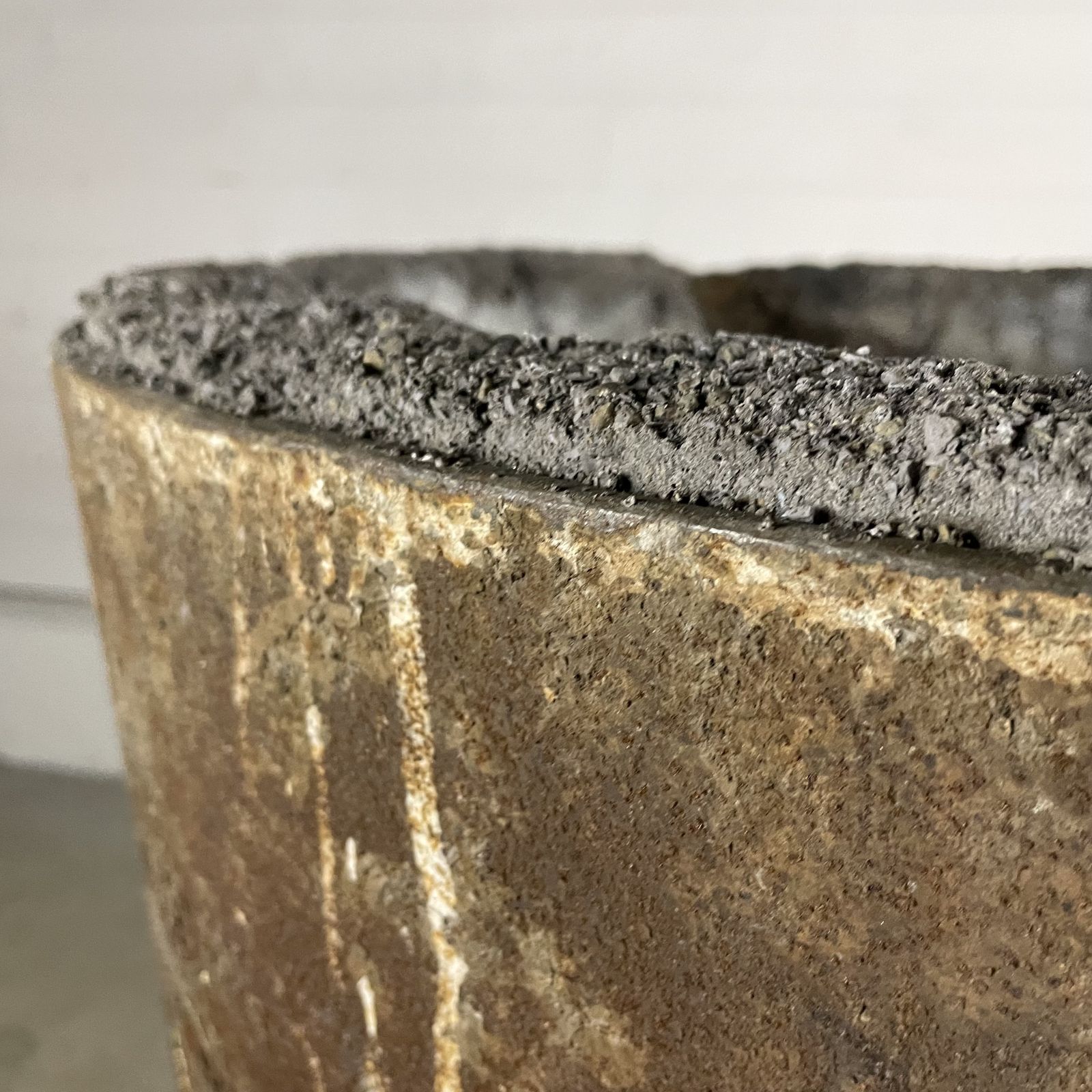 Large Reclaimed Industrial Foundry Pouring Pot Planter photo buy