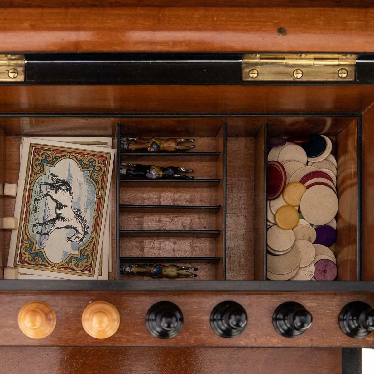 photo furniture 19th Century Victorian Walnut Games Compendium, Cards & Board Games, C.1890
