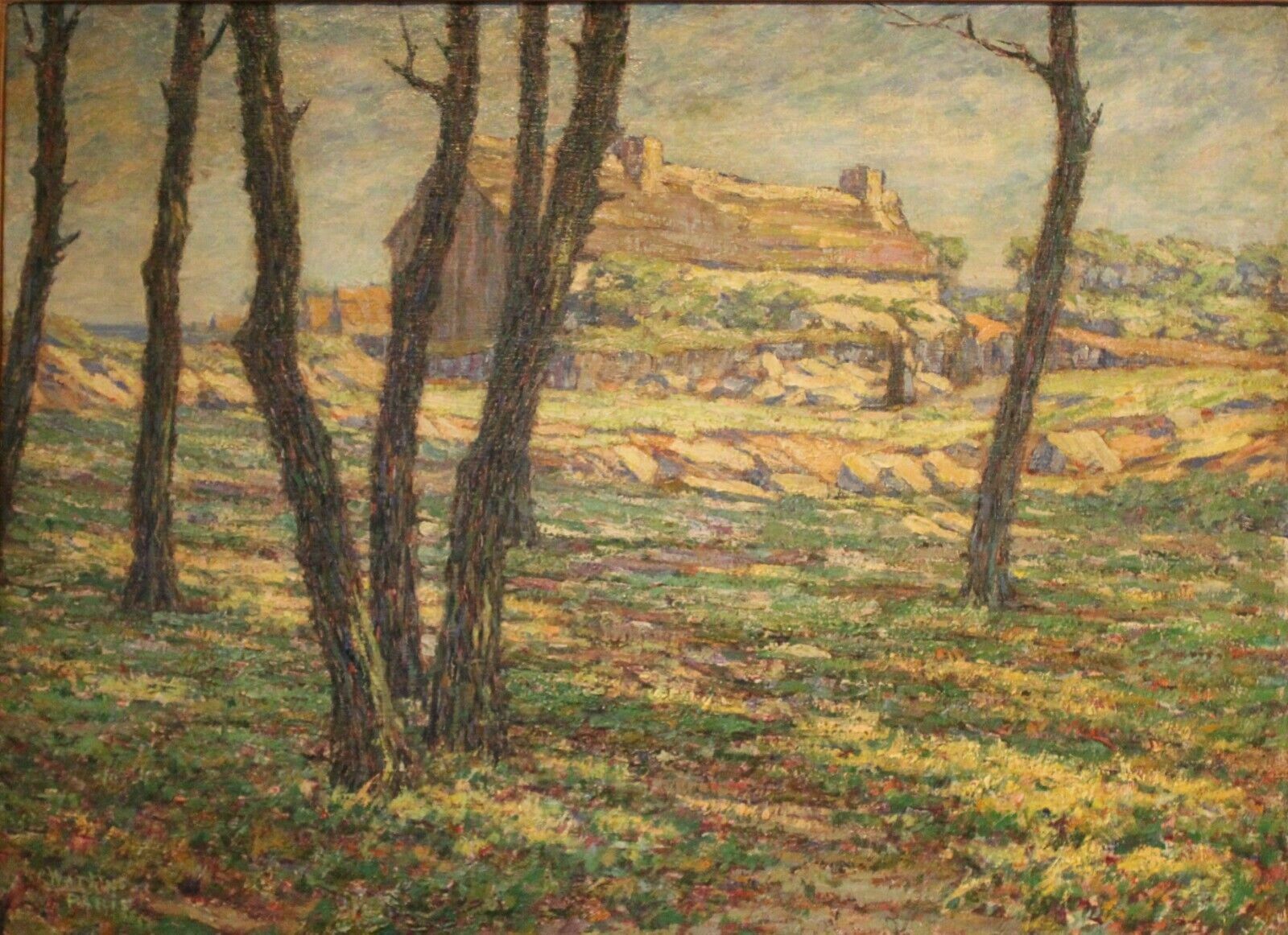 Antique Oil Painting Simple Life Brittany Catherine W Watkins Born Ontario 1861 Signed Dated Titled Extensive History Internationally photo 4999.0