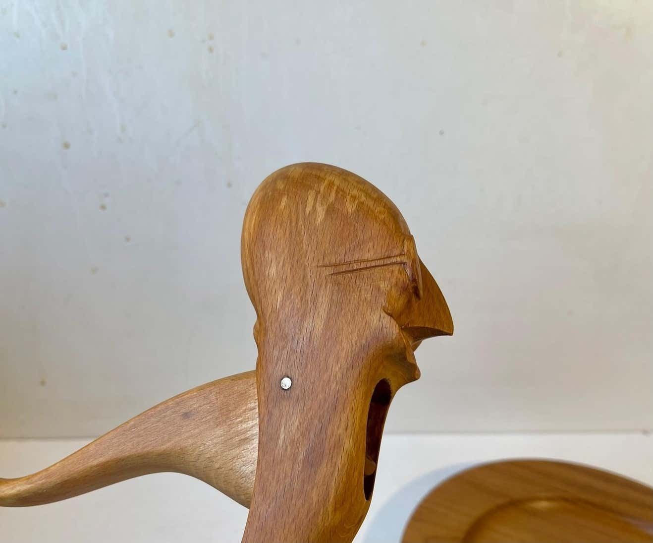 Vintage Kay Bojesen Beech Nutcracker And Bowl photo for sale