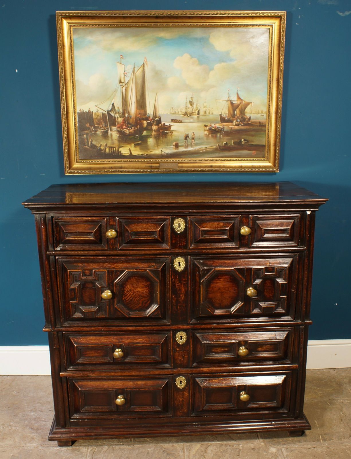 17th Century Moulded Chest Of Drawers photo Furniture