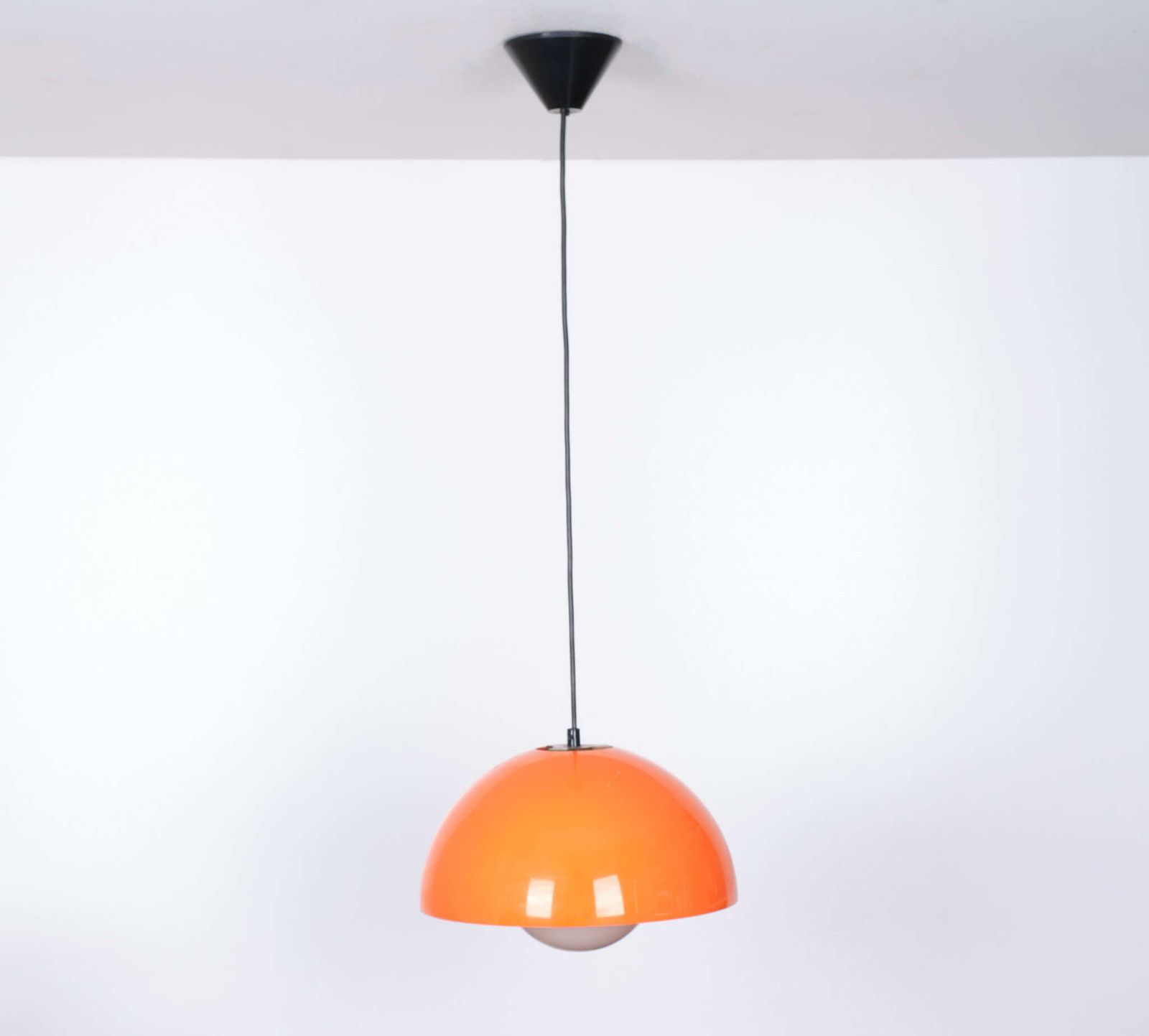 Space Ace Flower Pot Plafondlamp, Ca. Jaren 1960
