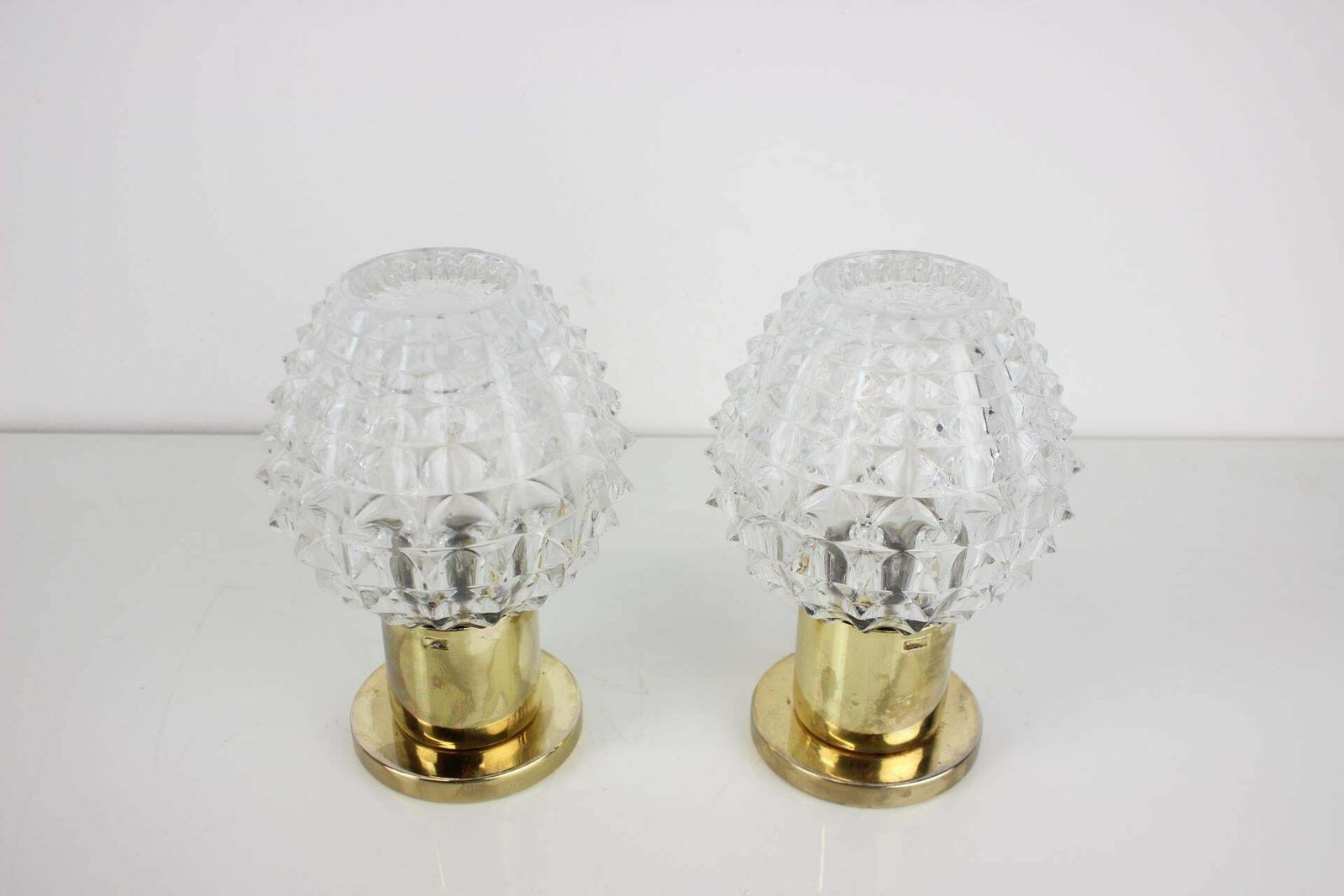 Pair Of Table Or Wall Lamps Preciosa Kamenický šenov 1960's photo furniture