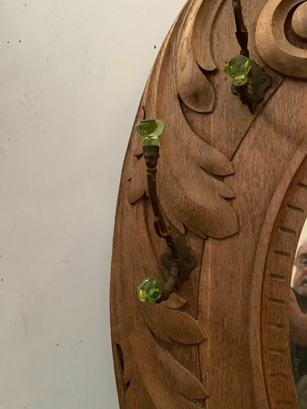 20th Century Carved Oak Coat Rack And Umbrella photo for sale