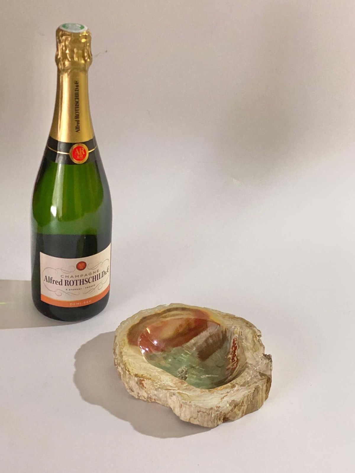 photo for sale Petrified Wood Ashtray, 15th Century And Earlier, Organic Modern