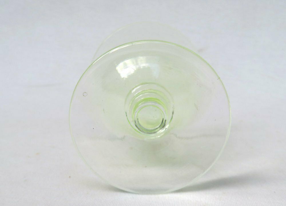 704.65 Art Deco Uranium Glass Liqueur Glasses 1920s Set Of 6 photo