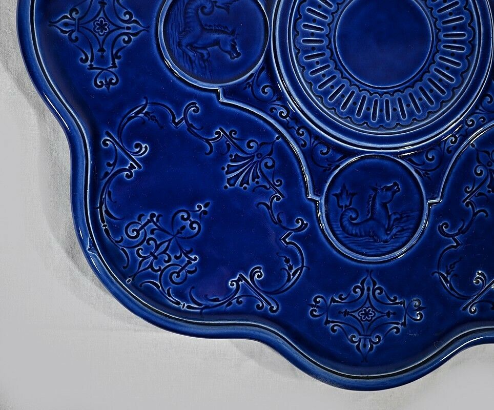 photo furniture Rare 5 Piece Earthenware Service From Choisy Le Roy, Hauttin Boulenger & Cie, Early 20th Century