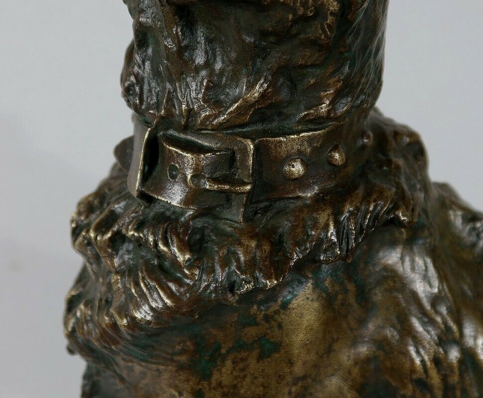 Important Bronze “Le Berger” By Tf. Cartier – Early 20th Century photo vintage