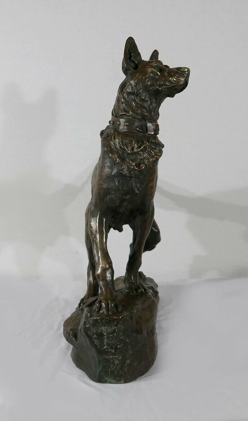 photo buy Important Bronze “Le Berger” By Tf. Cartier – Early 20th Century