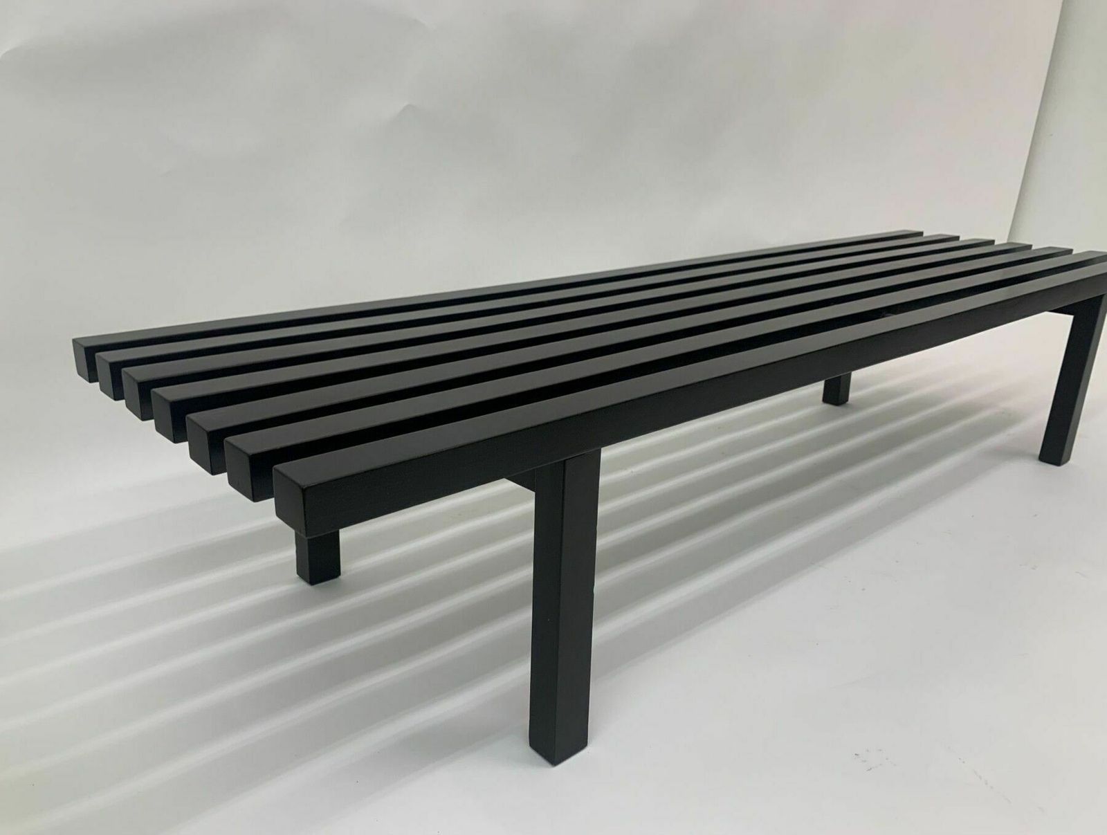 Mid Century Houten Lattenbank, Jaren 1970 photo furniture