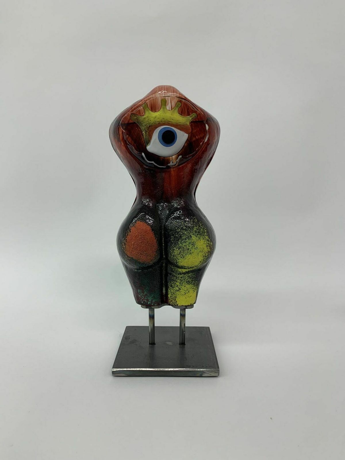 Zeldzaam Kjell Engman Voor Kosta Boda Sculptuur, Jaren 1980