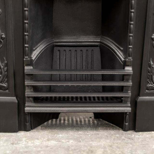 Antique Art Nouveau Cast Iron Combination Fireplace photo Home Fixtures