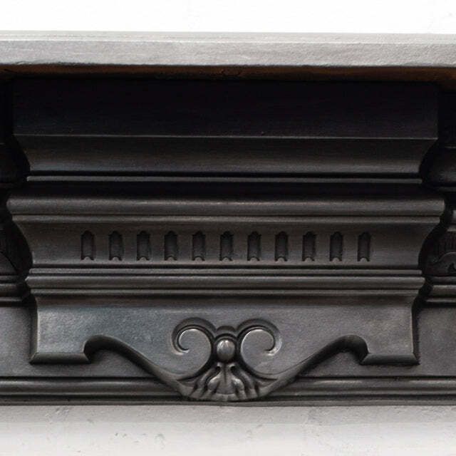 Antique Late Victorian Cast Iron Fireplace Surround photo vintage