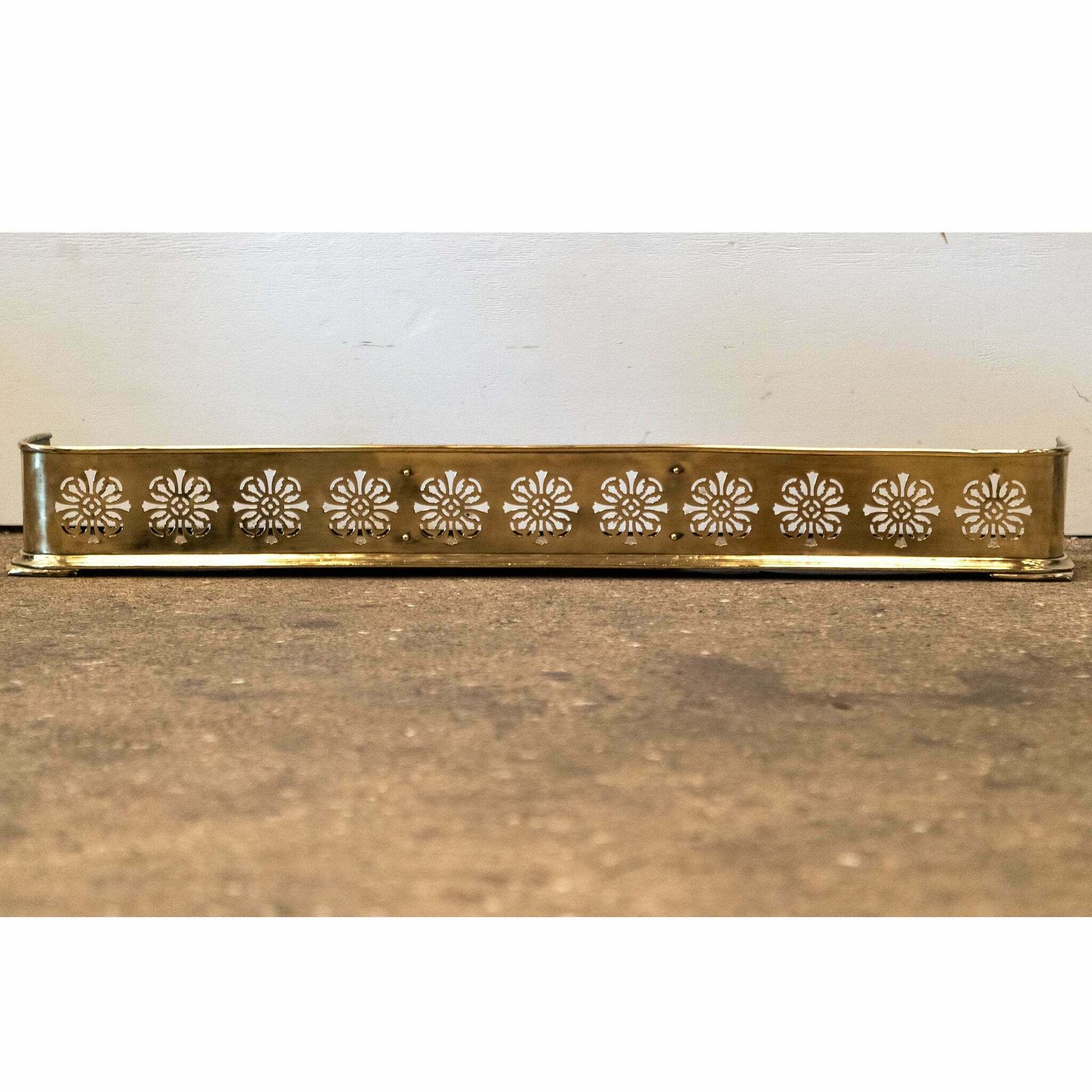 Antique Brass Fireplace Fender photo buy