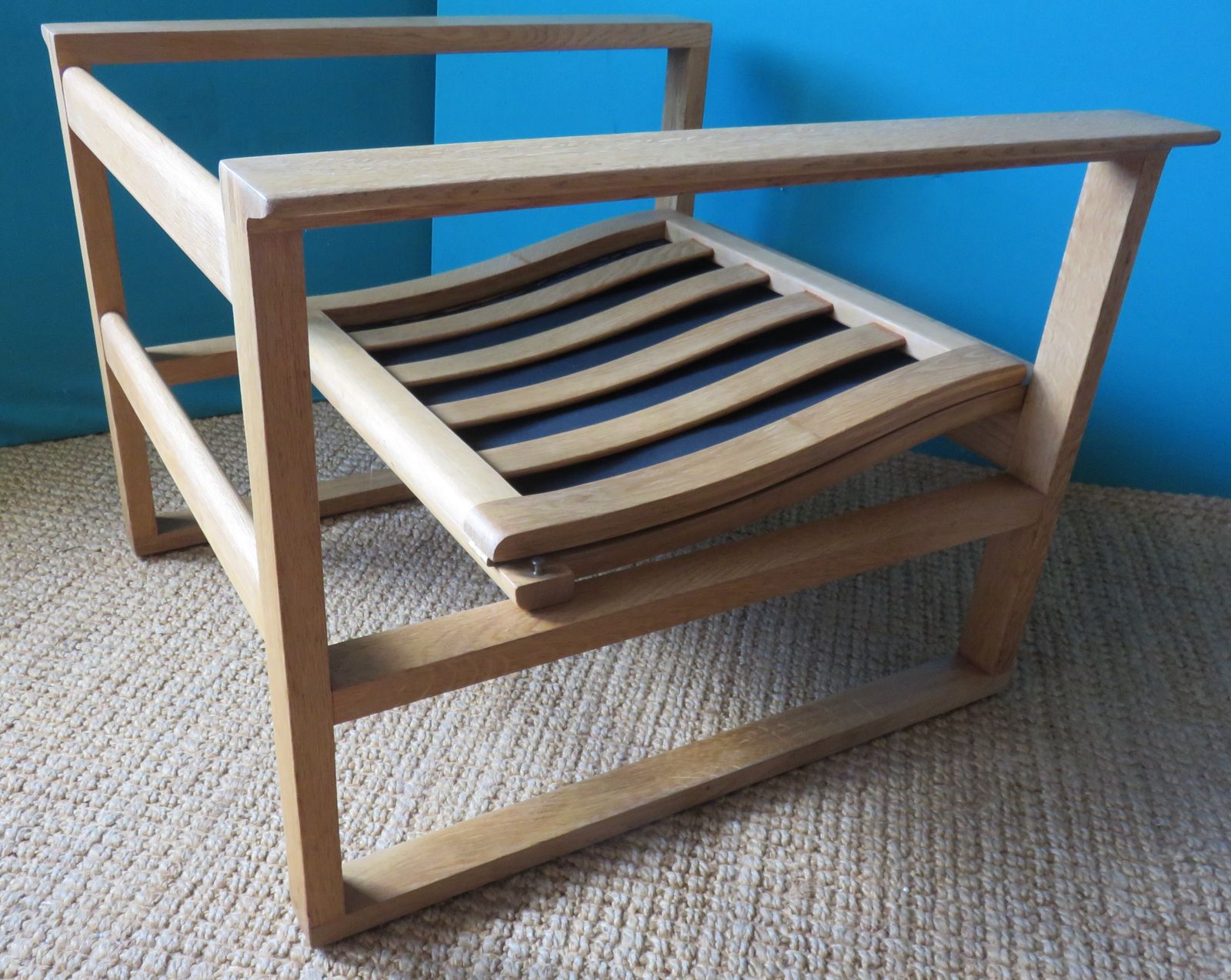 Armchair In Light Oak By Borge Mogensen Model Bm 2256. Denmark 1965 photo vinterior