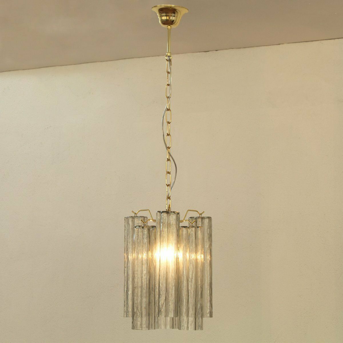 Tronchi Pendant Lamp In Murano Glass, 1990s photo Lighting