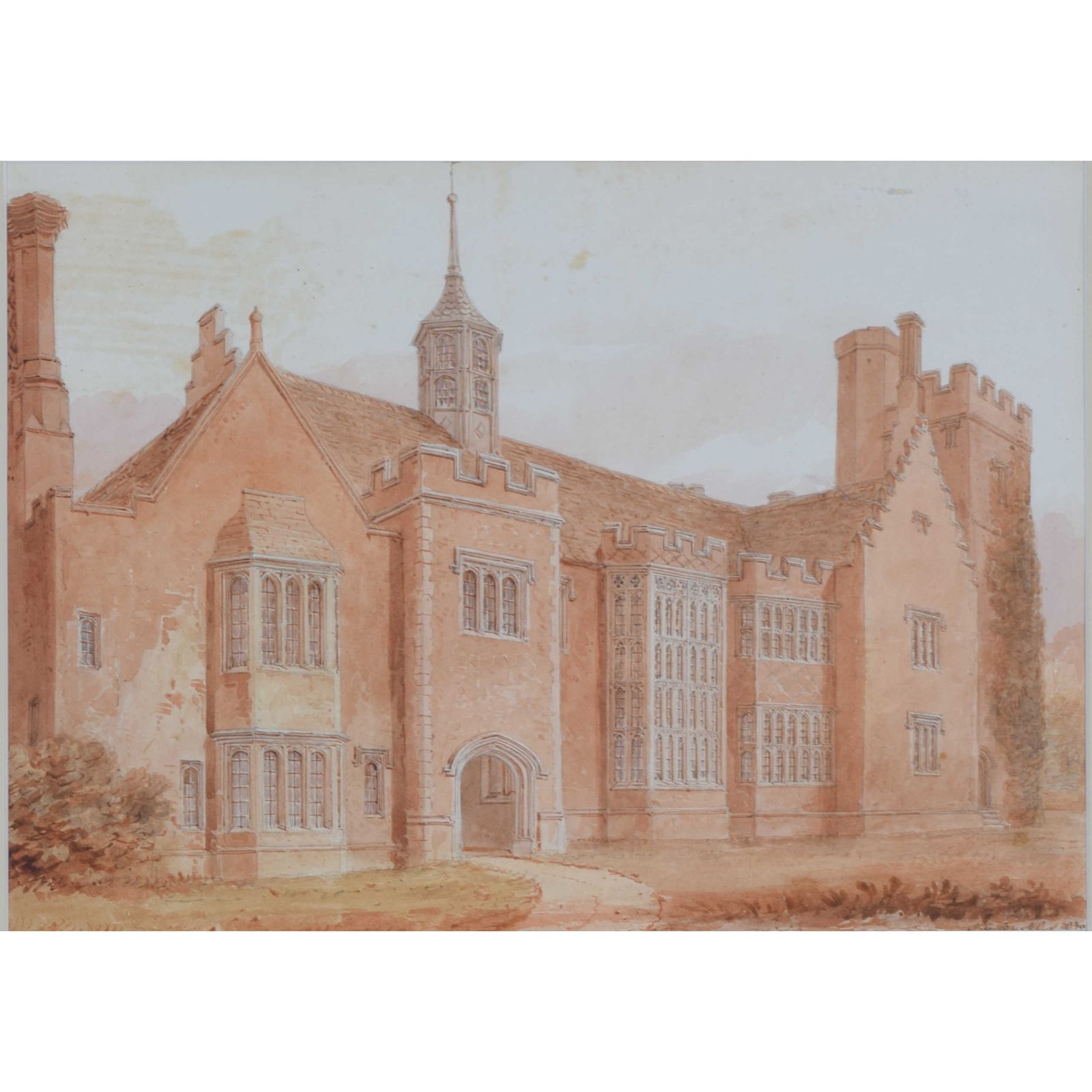 John Chessell Buckler (1793 – 1894) Horham Hall, Essex (1830)