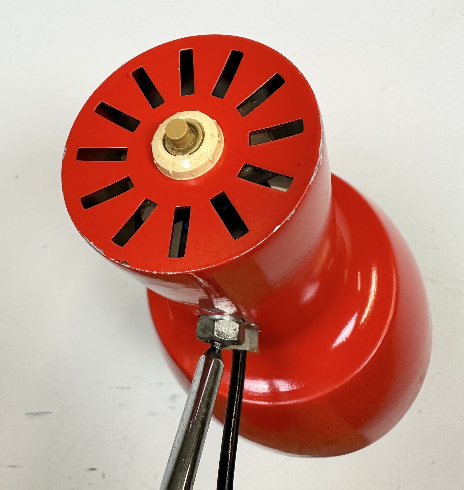 photo buy Red Table Lamp By Josef Hurka For Napako, 1960s