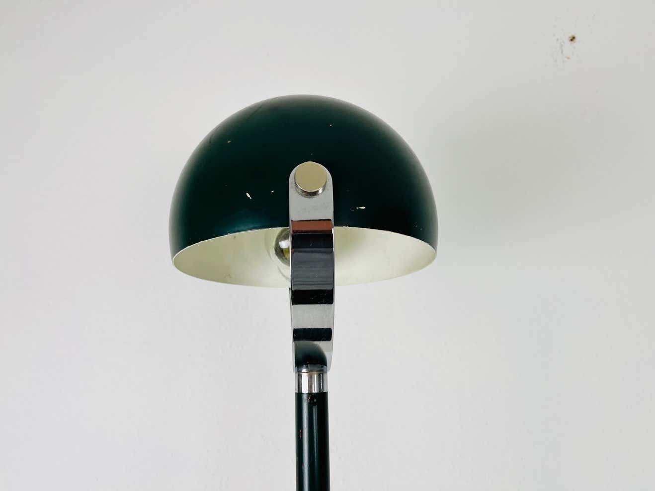 Midcentury Green Space Age Floor Lamp, Germany, 1960s photo for sale