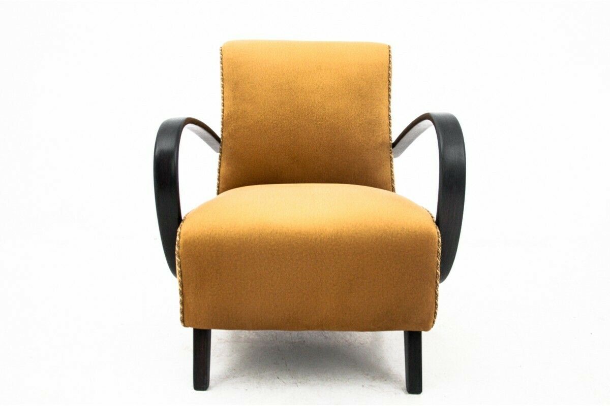 Pair Of Art Deco Armchairs, Designed By J. Halabala, Czech Republic, 1930s. After Renovation. photo vinterior