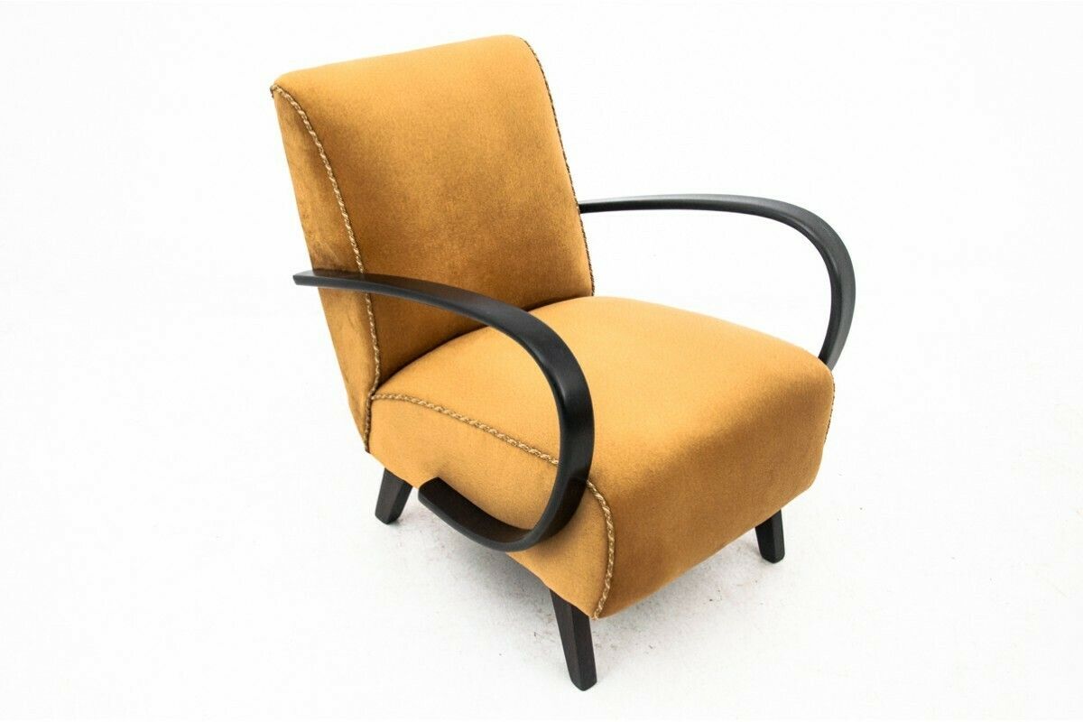 Pair Of Art Deco Armchairs, Designed By J. Halabala, Czech Republic, 1930s. After Renovation. photo buy
