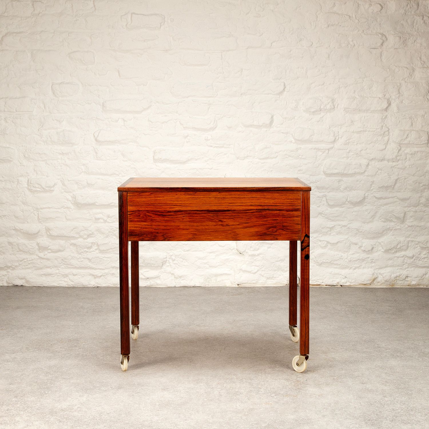 Rosewood Sewing Trolley, Sweden, 1960s