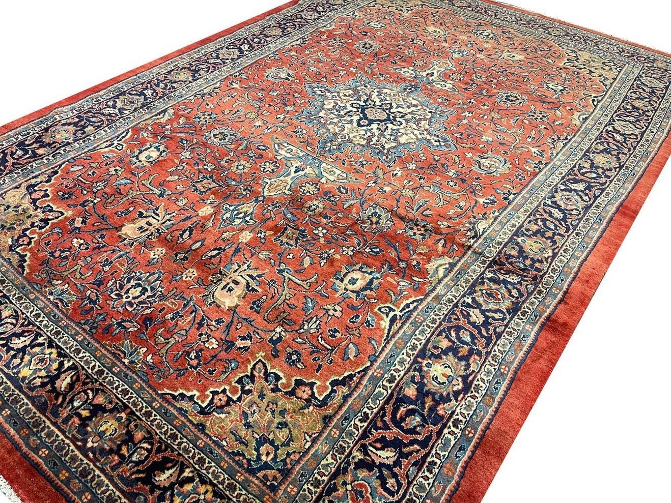 Oriental Carpet Wool Rugs Rust Large Vintage Livingroom Rugs For Sale photo for sale