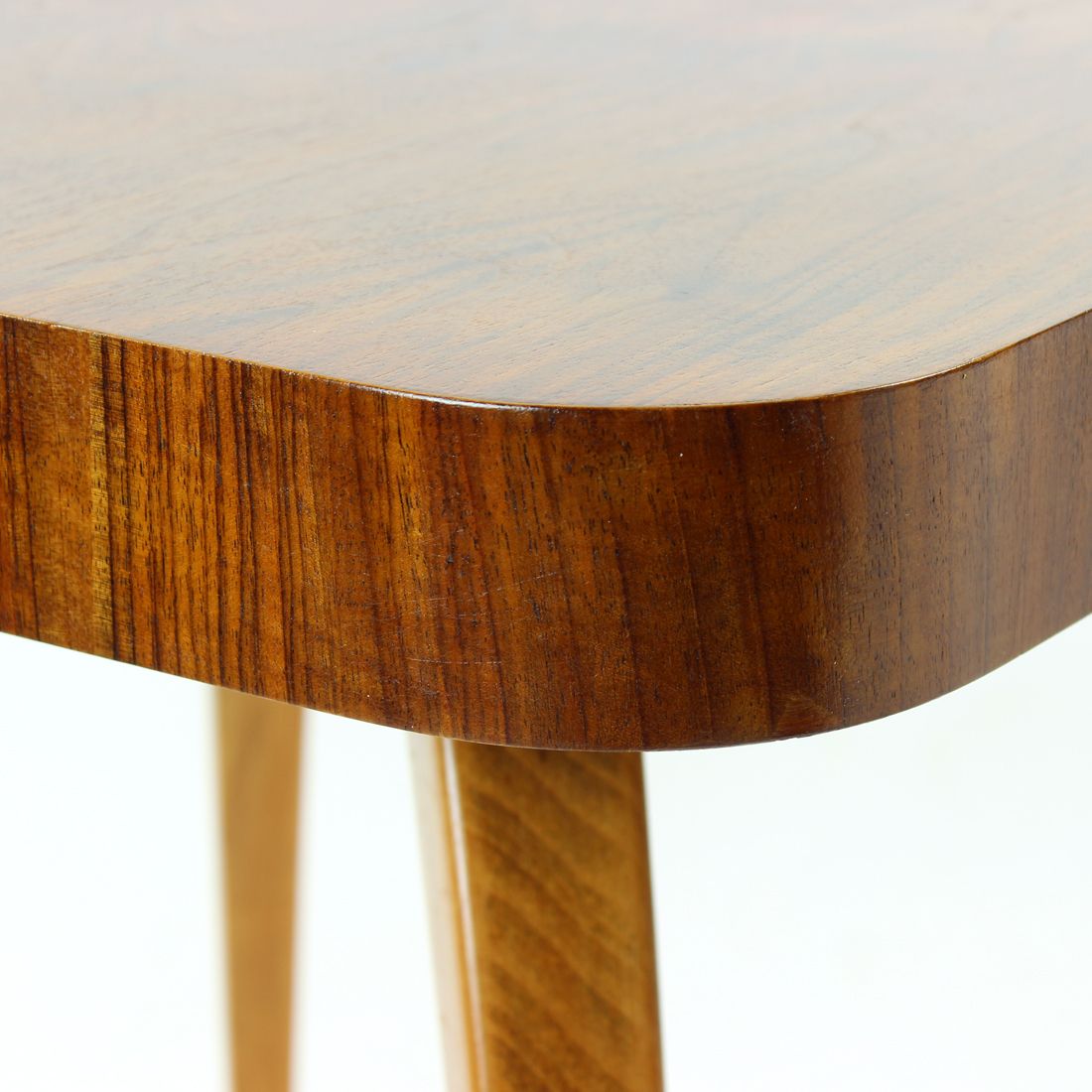 photo for sale Rare Spider Coffee Table By Jindrich Halabala In Oak & Walnut, Czechoslovakia, 1930