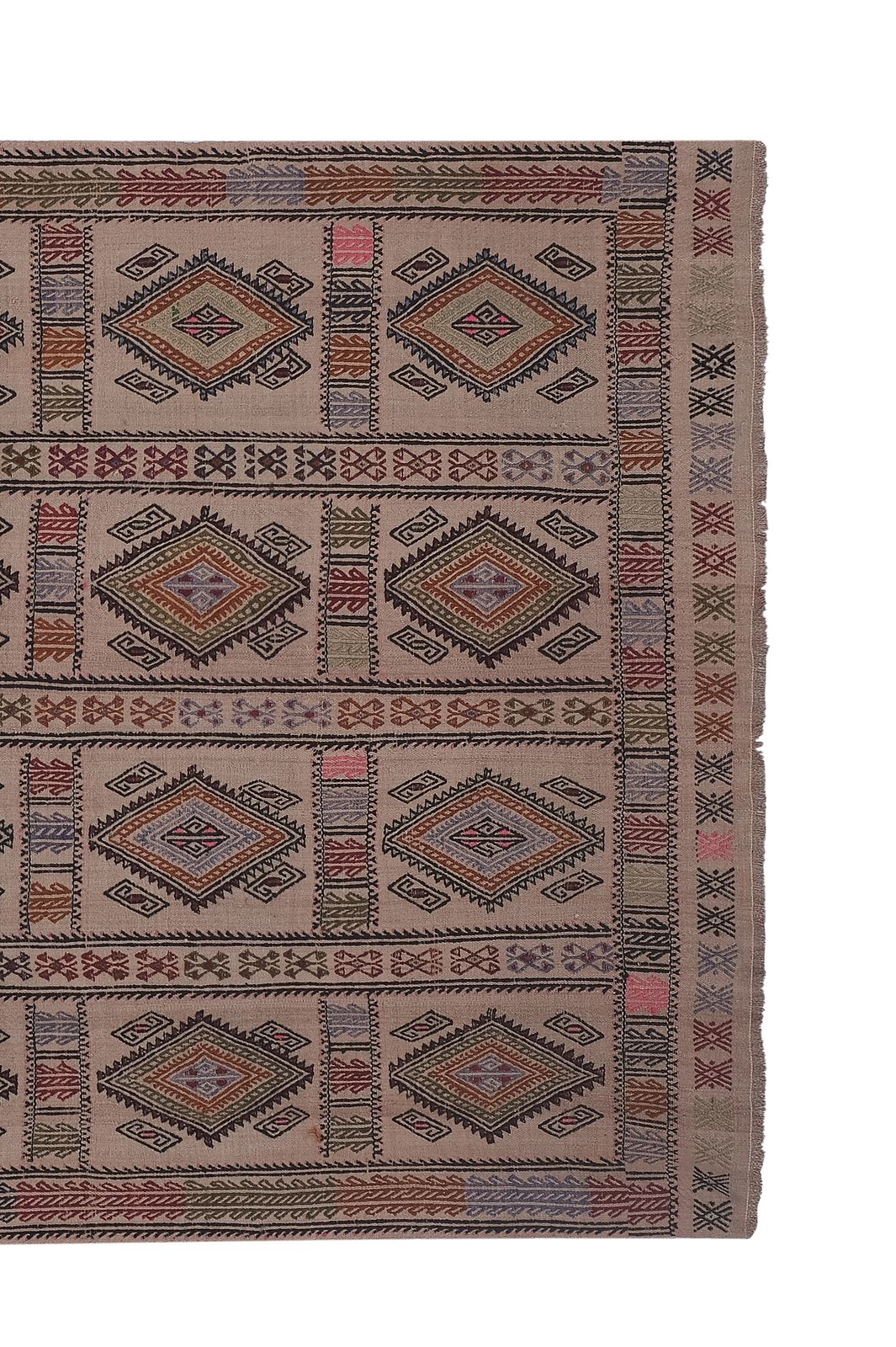 Handwoven Turkish Anatolian Kilim Rug 5'3'' X 7'5'' photo vintage
