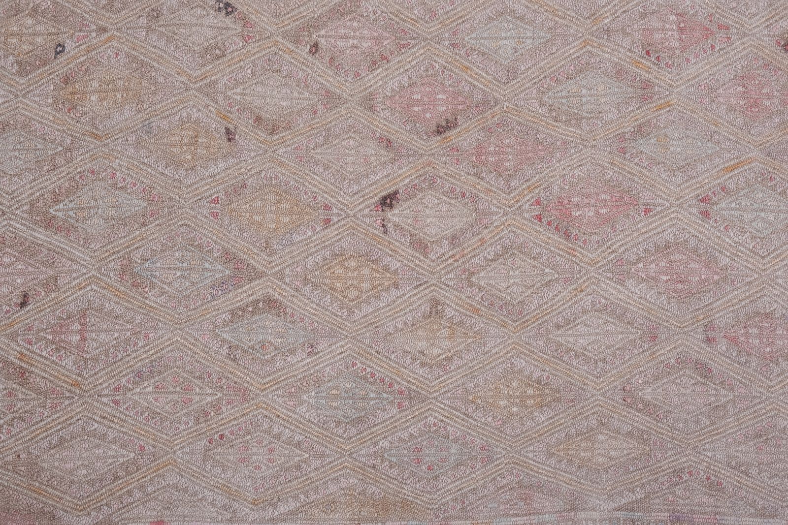 Vintage Faded Turkish Jajim Kilim Runner 2'8'' X 10'5'' photo vinterior