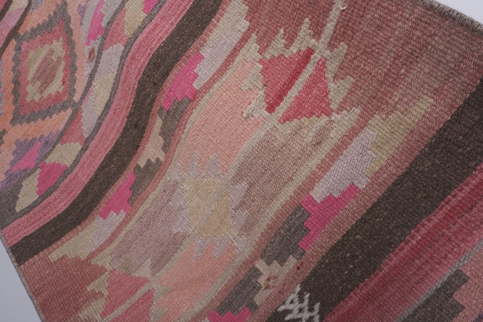 photo furniture 1960s Turkish Stair Kilim Runner 2'4'' X 17'7''