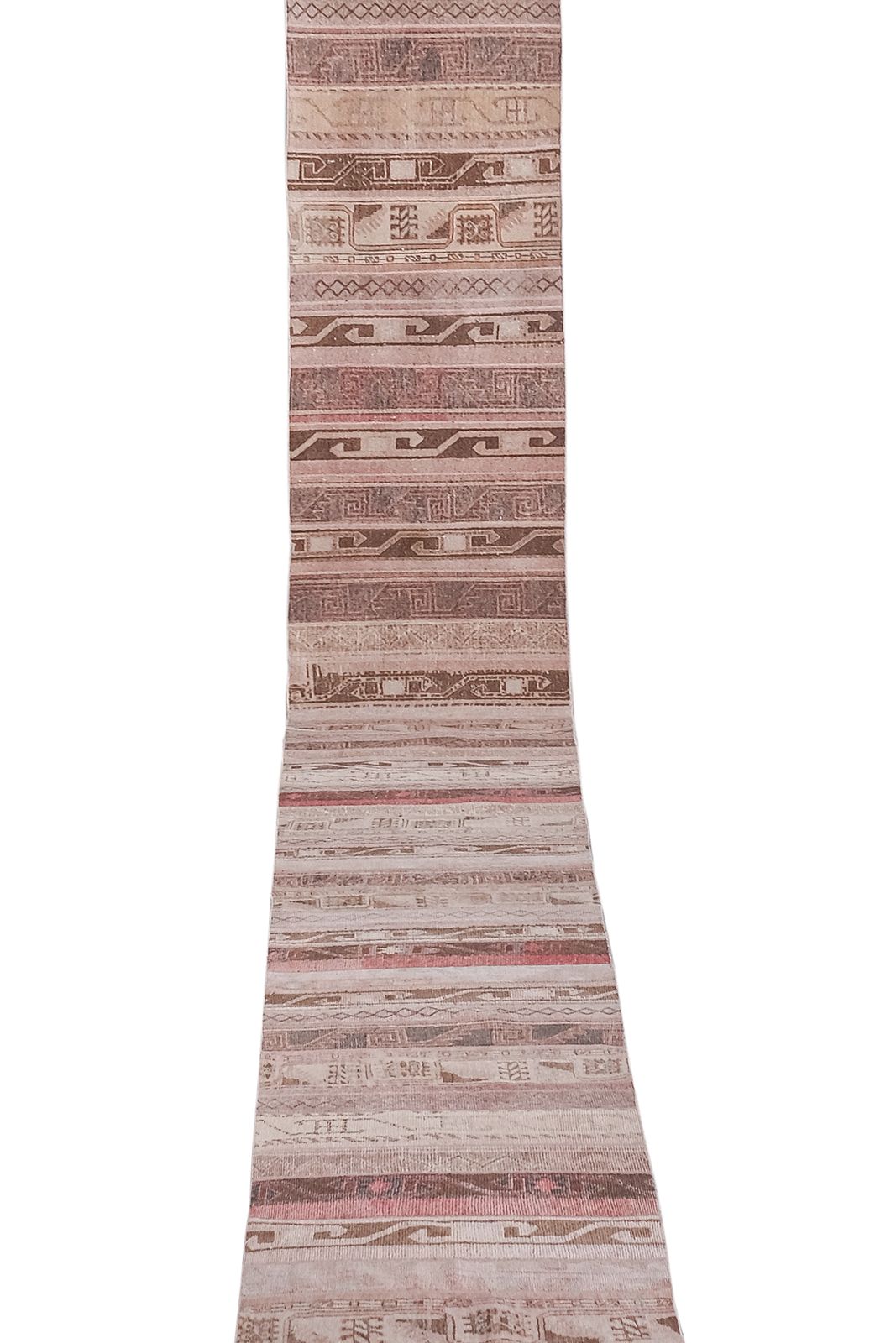 photo furniture 1960s Patchwork Turkish Extra Long And Wide Runner   Stair Tread 2'6'' X 27'5''