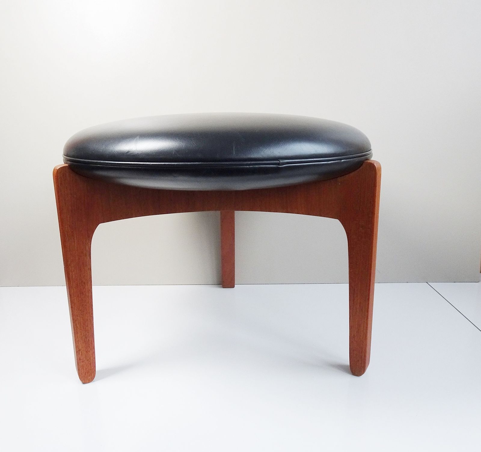 Teak Stool By Sven Ellekaer For Christian Linneberg, Denmark 1960s photo buy