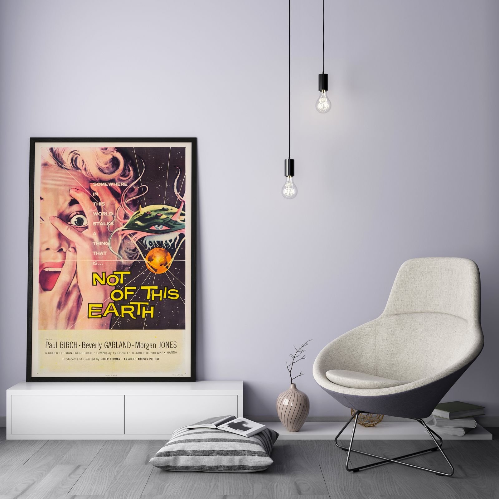 'Not Of This Earth' Original Vintage Us One Sheet Film Poster By Albert Kallis, 1957 photo for sale