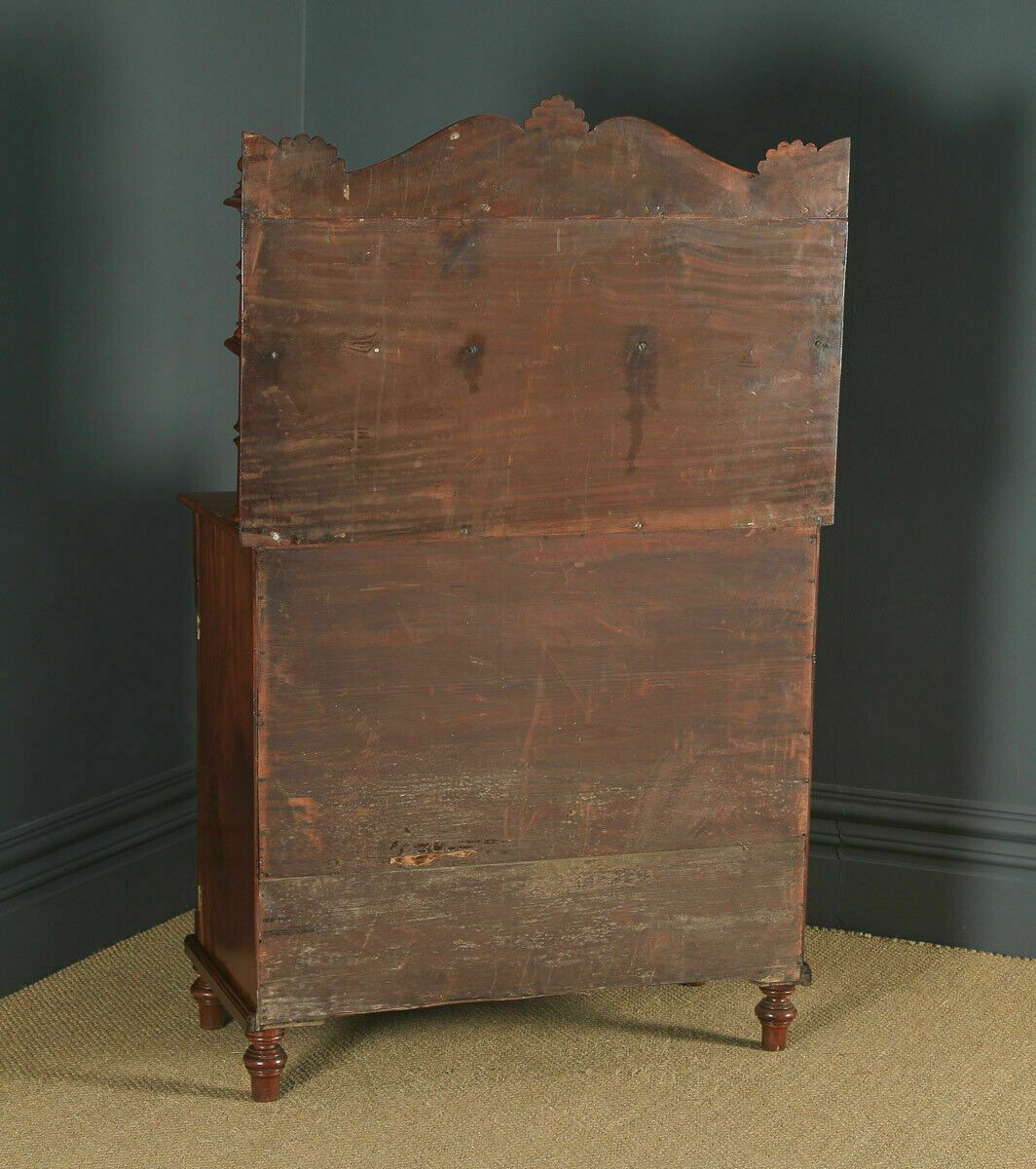 Furniture Antique English Georgian Regency Two Door Chiffonier Cabinet Sideboard Cupboard photo
