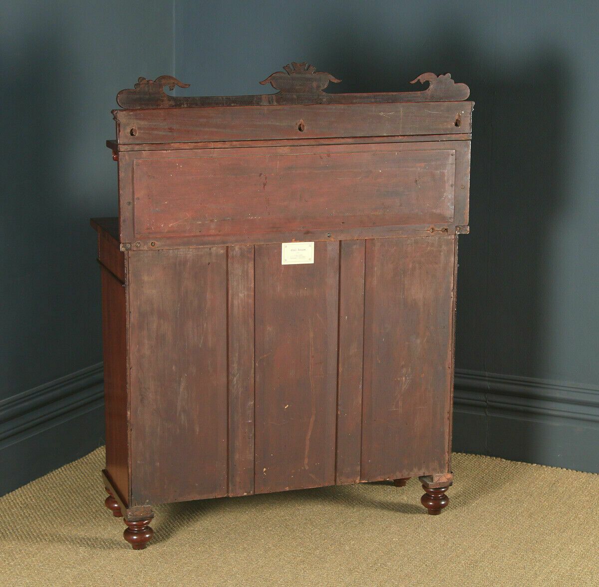 Furniture Antique English William IV Two Door Sideboard Circa 1835 photo