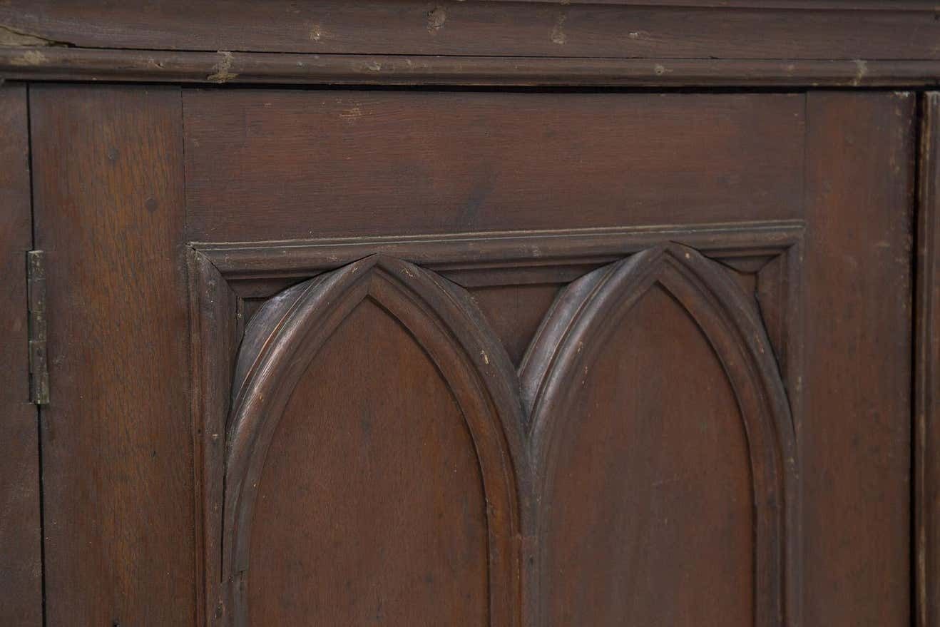 Antique Gothic High Cupboard Of The Galloping Queen Holland photo buy