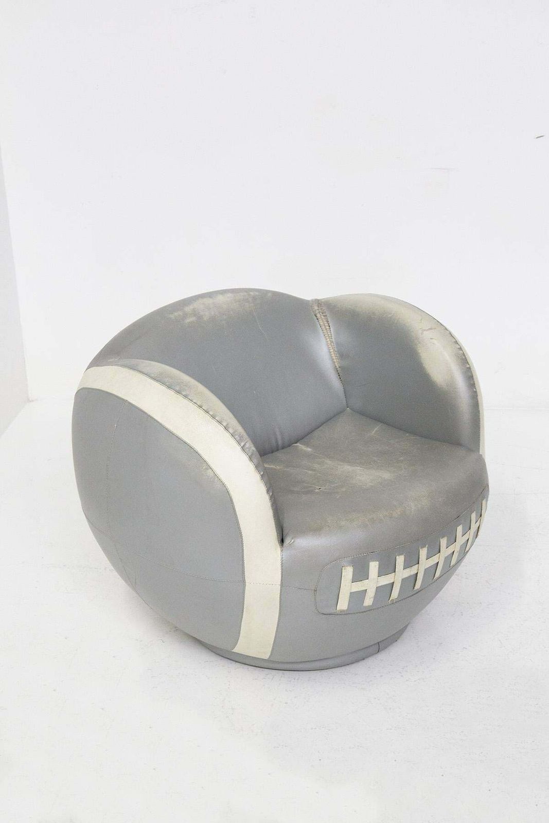 Italian Mid Century Baseball Armchair And Footstool photo Furniture
