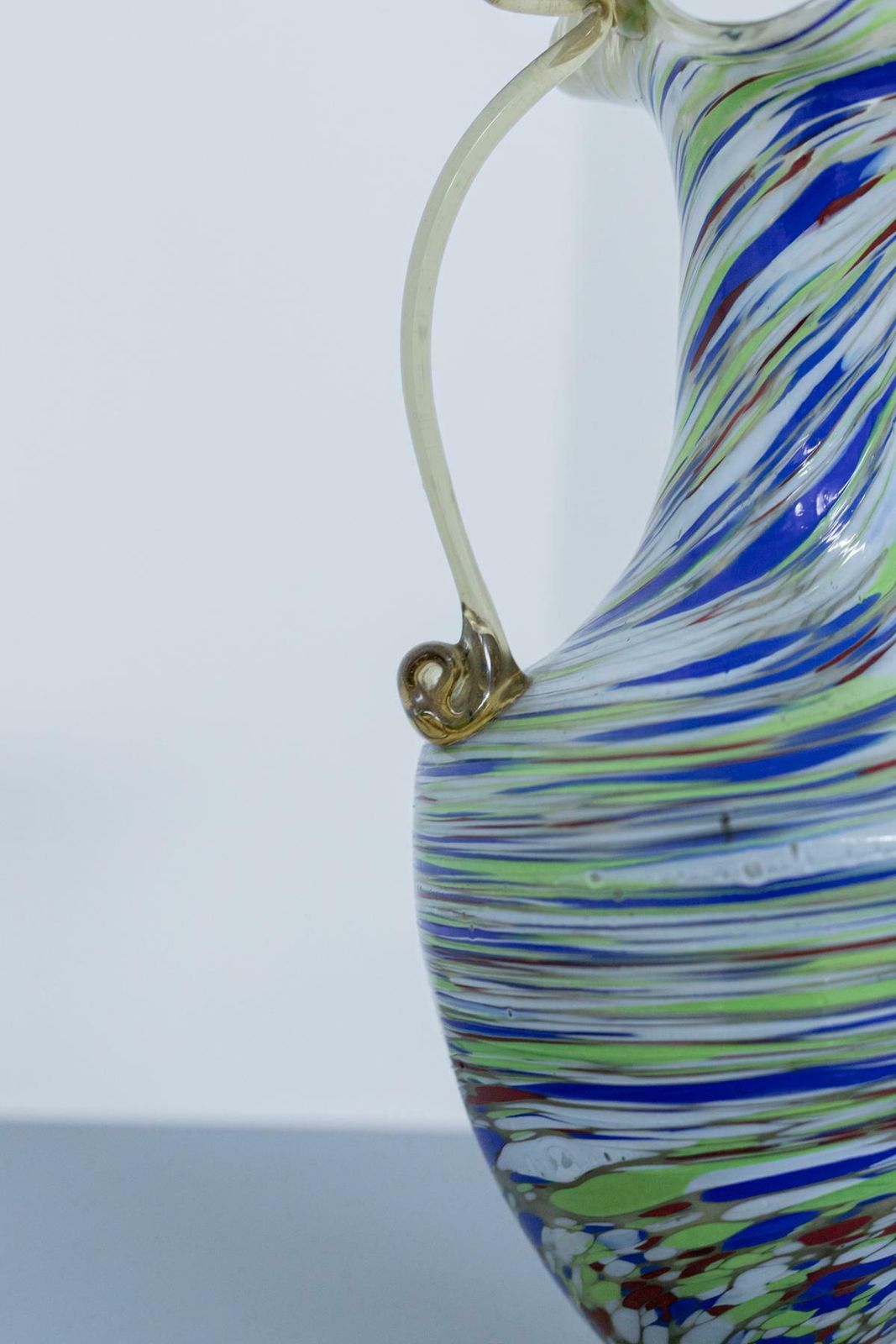 Fratelli Toso Vintage Coloured Murano Glass Vase, 1920s photo Home Decor